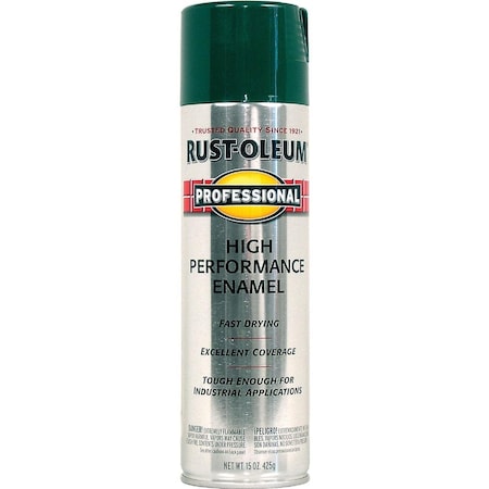 Rust-Oleum Professional 15 Oz. Gloss Industrial Enamel Spray Paint, Safety Green 7533838